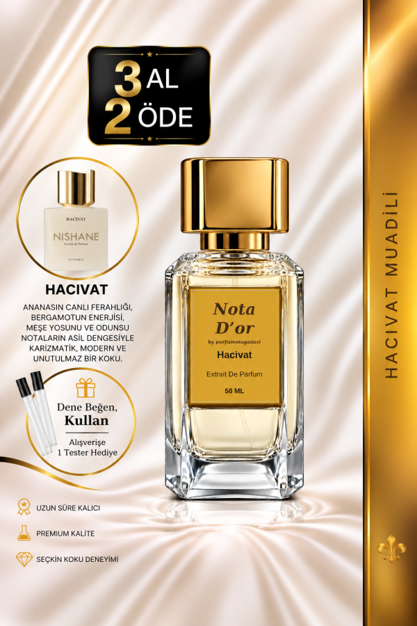 Hacıvat Muadili | Bergamot - Ananas - Yasemin - Misk| Ferah ve Dumansı Intense Extrait Unısex Parfüm