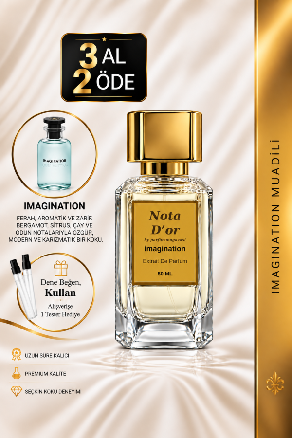 Imagination Muadili | Ağaç Kavunu - Neroli - Ambroksan - Bergamot | Keyifli ve Yaz Intense Extrait Erkek Parfüm