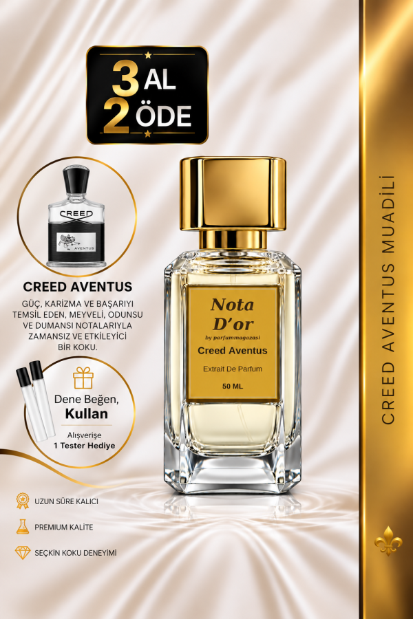 Creed Aventus Muadili | Ananas – Bergamot – Huş Ağacı – Misk | Ferah ve Karizmatik Intense Erkek Extrait De Parfüm