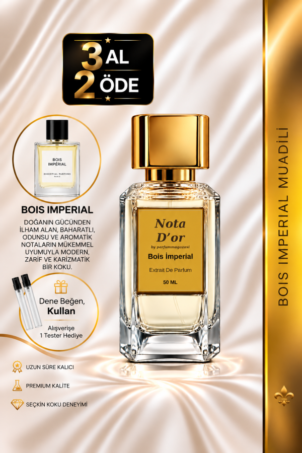 Bois Imperial Muadili | Fesleğen - Vetiver - Akigalawood | Karizmatik ve Odunsu Unisex Extrait De Parfum